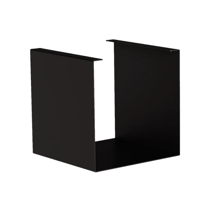 Schwarzer, moderner Metall-Beistelltisch KETT Kette Midnight, minimalistisches Design