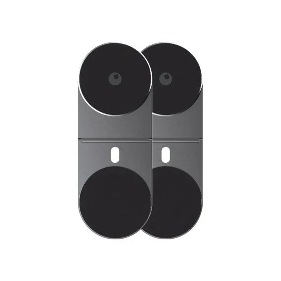 Schwarze magnetische Kameraabdeckung aus Metall, modernes rechteckiges Design, minimalistisch