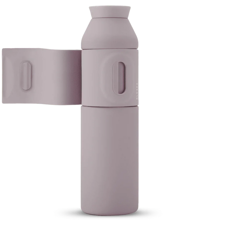 Lila Closca Himalaya Trinkflasche mit praktischem Tragegriff, modernes Design