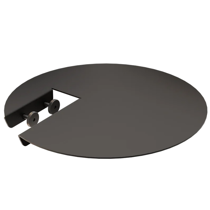 Runder Quarzplatten-Einsatz mit ausgespartem Segment und zwei sichtbaren Schrauben